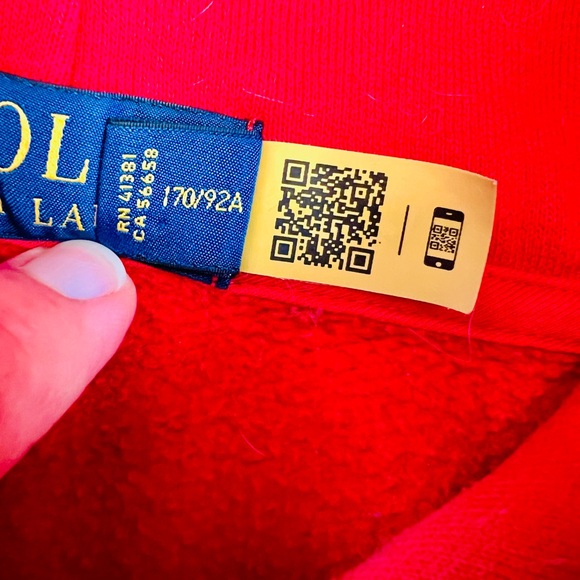 Polo Ralph Lauren 1967 Hoodie Fleece Red - Picture 8 of 9